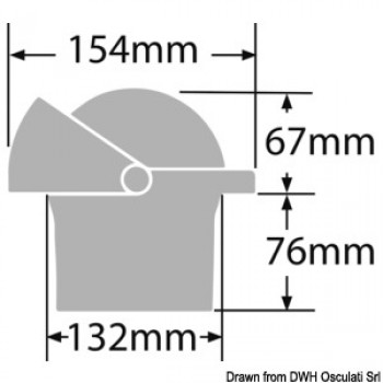 Bussola Ritchie Wheelmark 4"1/2 incasso nera/nera 